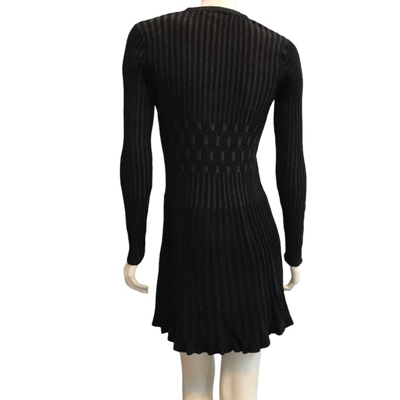Knit Sweater Dress by Max Studio Gray Size Large Long Sleeve - Picture 2 of 6